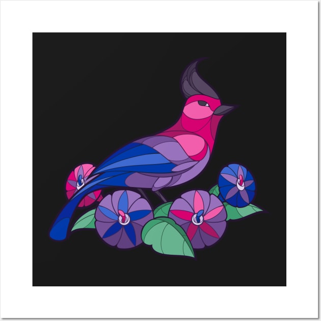 Pride Birds - Bisexual Wall Art by wanderingkotka